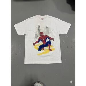 RARE VTG Y2K Spider-Man Movie Sam Raimi Promo T-Shirt L Marvel